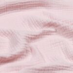 Tissu double gaze 100% coton - Rose layette
