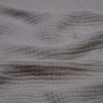 Tissu double gaze 100% coton - Taupe