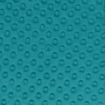 Tissu minky doudou à pois - bleu canard