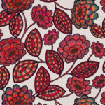 Toile de coton Aline fond grège édition Thevenon Paris - OEKO-TEX