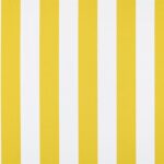 Tissu toile de coton bachette rayures - Jaune
