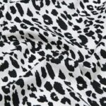 Tissu coton imprimé Dahmani - Noir, fond blanc