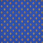 Tissu coton imprimé Provençal - Bleu roi