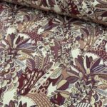 Tissu jacquard Végétal - Multicolore