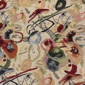 Tissu jacquard Visage Abstracto - Multicolore