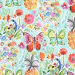 Tissu coton imprimé Oliana- Multicolore