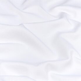 Tissu gabardine de coton uni - Blanc