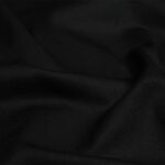 Tissu gabardine de coton uni - Noir