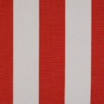 Tissu d'exterieur à rayures grande largeur 320cm Escale - Rouge, blanc
