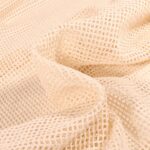 Tissu filet maille coton - Naturel