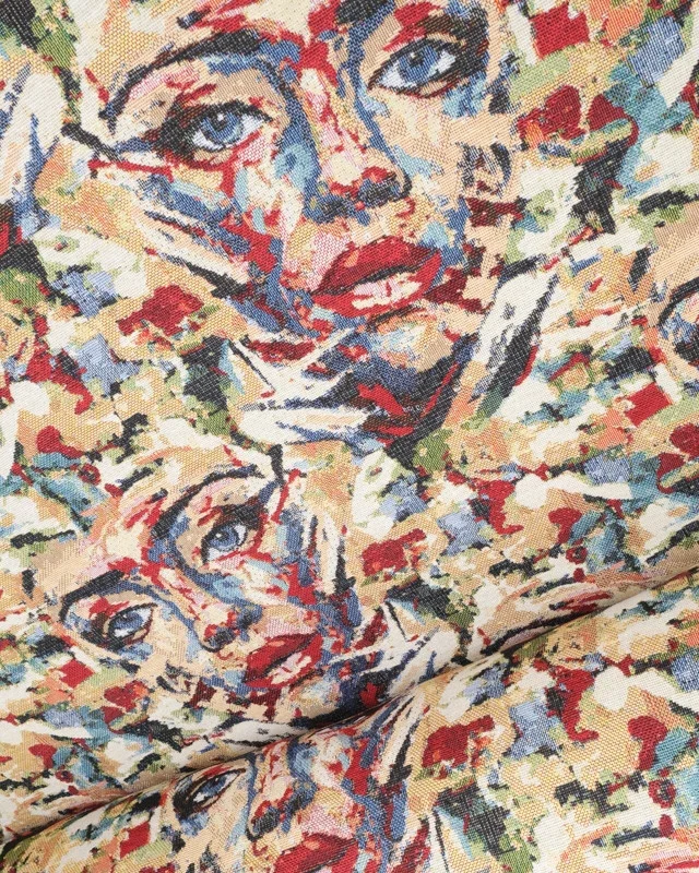 tissu-jacquard-ameublement-multicolore