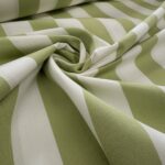 Tissu d'exterieur à rayures grande largeur 320cm Escale - Lima, blanc