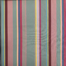 Tissu d'exterieur à rayures grande largeur 320cm Escale  - Multicolore rose