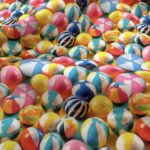 Tissu coton 3D imprimé Ballon - Multicolore