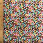 Tissu coton 3D imprimé Glaces - Multicolore