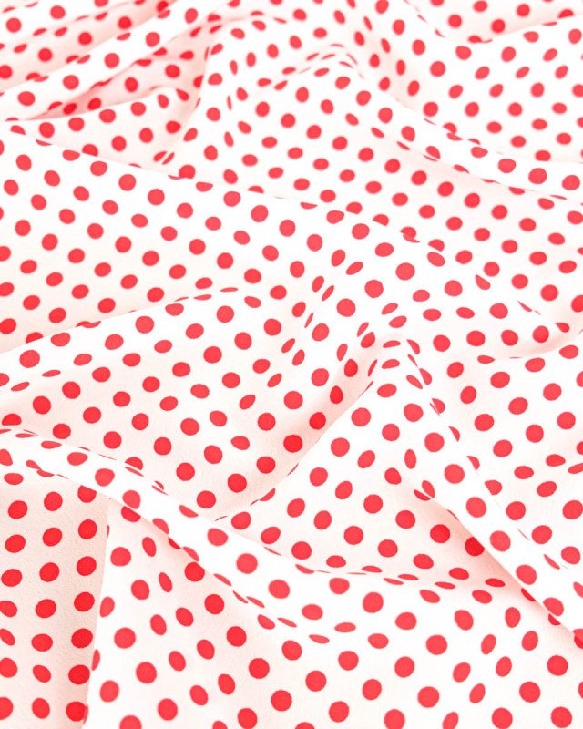 tissu-crepe-a-pois-blanc-et-rouge