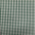 Popeline coton vichy carreaux - Vert sapin