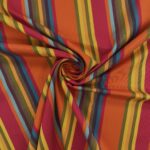 Coupon de tissu Escale Multicolore Orange 0,70 m x 3,20 m -  N°65