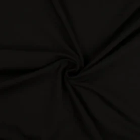 Tissu jersey coton uni - Noir