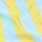 Tissu Coton Cretonne bicolor rayure - Jaune, Blanc