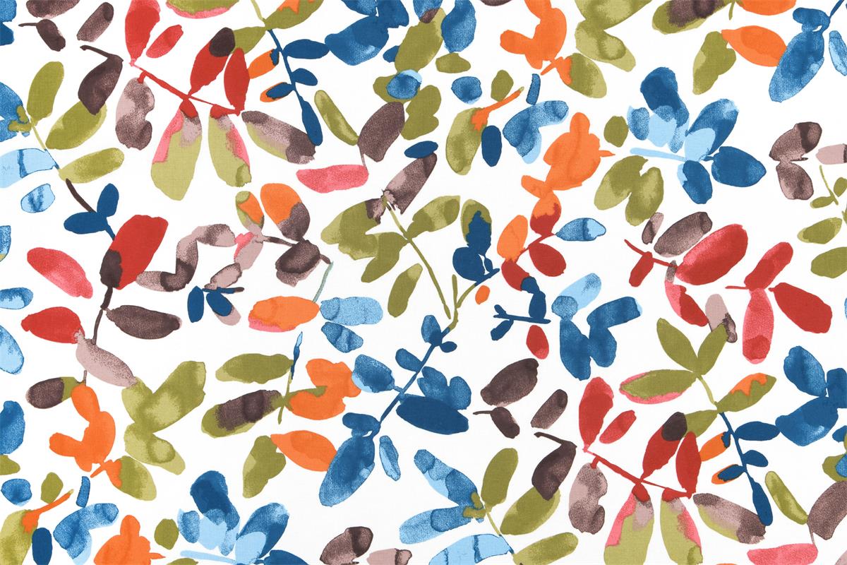3665269416800_1 Tissu Coton Cretonne Canopee- Multicolore fond Blanc – Image 1