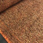 Coupon de tissu chiné Orange 0,70m x 1,40 m -  N°154