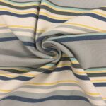 Coupon de tissu Escale a rayures Multicolore Bleu 0,90 m x 1,60 m -  N°84