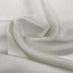 Coupon de tissu Crêpe envers Satin Pegaz Blanc 0,80 m x 1,40 m -  N°110