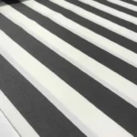 Coupon de tissu Escale a rayures Anthracite Blanc 1,50 m x 3,20 m -  N°129