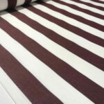 Coupon de tissu Escale a rayures Bordeaux 1,40 m x 3,20 m -  N°120