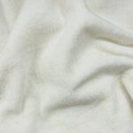 Coupon de tissu Velours chenillé Blanc 1,70 m x 1,40 m - N°115