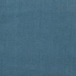Coupon de tissu Lin lavé édition Thevenon Paris Bleu paons 1 m x 1,40m -  N°117