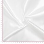 Coupon de tissu Satin deluxe Blanc 3,20 m x 1,40 m -  N°111