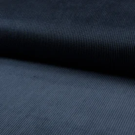 Tissu velours côtelé - Bleu marine
