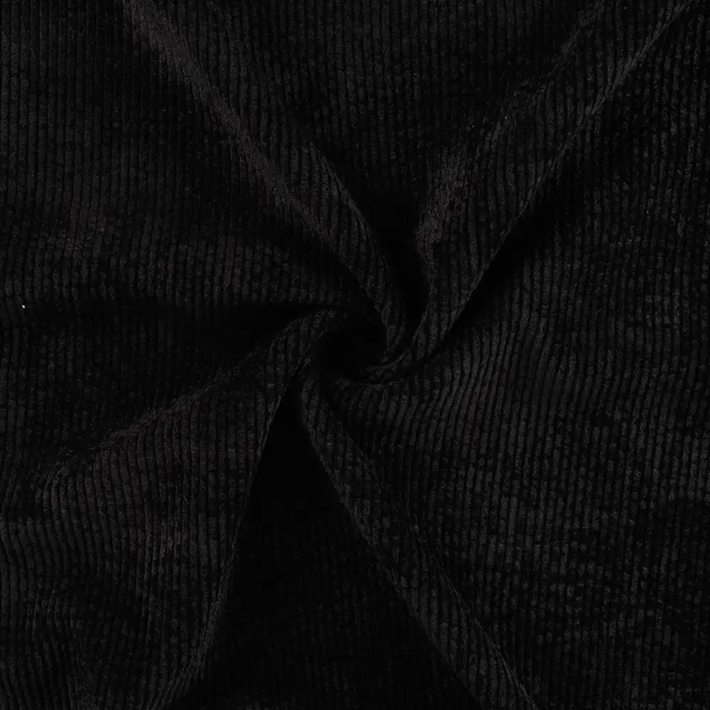 Q22306-069_3 Tissu velours côtelé - Noir – Image 1