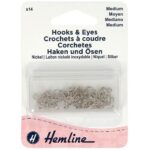 Agrafes et portes nickelées - moyen modèle - lot de 14