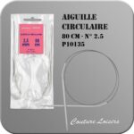 Aiguille à tricoter circulaire 80 cm n° 2,5