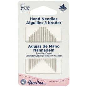 Aiguilles à broder n° 7 - lot de 16