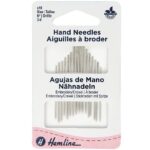 Aiguilles à broder tailles 3 à 9 - lot de 16