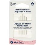 Aiguilles à coudre main pour cuir et PVC - lot de 5