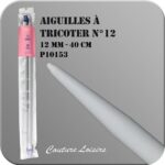Aiguilles à tricoter 40 cm n° 12 en plastique - la paire