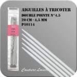 Aiguilles à tricoter double pointe 20 cm n° 4,5 - jeu de 5