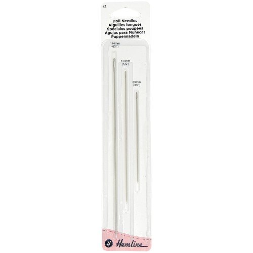 Aiguilles longues pour poupées et peluches - lot de 3 Aiguilles longues pour poupées et peluches - lot de 3