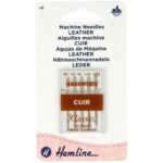Aiguilles machine à coudre cuir - tailles assorties - lot de 5