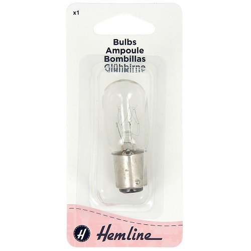 Ampoule de machine à coudre type B - baïonnette 15 W Ampoule de machine à coudre type B - baïonnette 15 W
