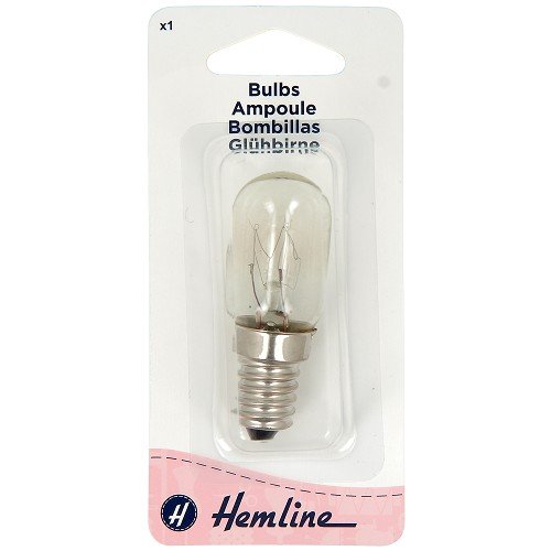 Ampoule de machine à coudre type E - vis moyenne 15 W Ampoule de machine à coudre type E - vis moyenne 15 W