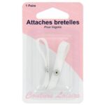 Attache-bretelles lingerie blanc - 1 paire