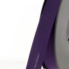 Biais polycoton 20 mm au mètre - Aubergine (958)