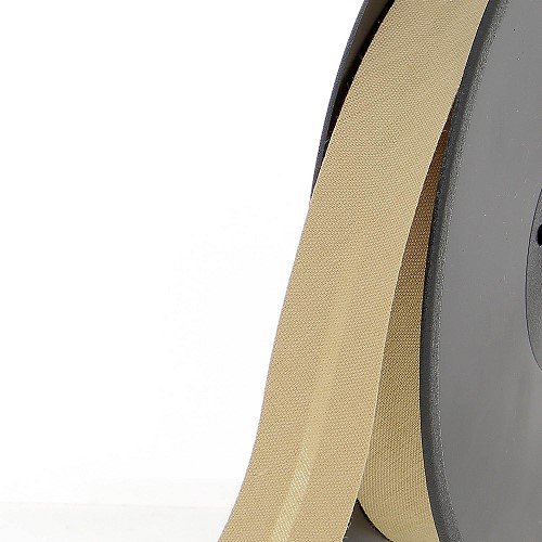 Biais polycoton 20 mm au mètre - Beige grège (963) Biais polycoton 20 mm au mètre - Beige grège (963)