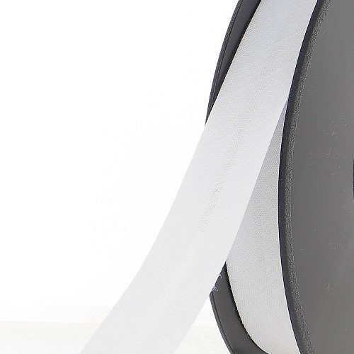 Biais polycoton 20 mm au mètre - Blanc (902) Biais polycoton 20 mm au mètre - Blanc (902)